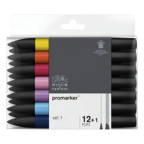 Marcadores Winsor & Newton Colores Esenciales 1 Pack 12 Pz