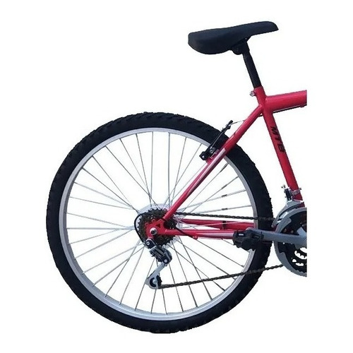 Mountain bike infantil Halley BIN19131 R24 18v frenos v-brakes cambios Power color rojo con pie de apoyo  