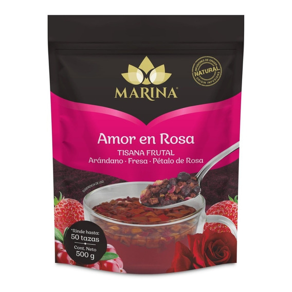 Tisana Gourmet Frutal Marina Amor En Rosa 500g