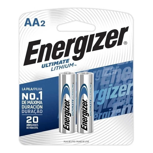 Energizer Ultimate Lithium l91 AA cilíndrica - blister 2 unidades