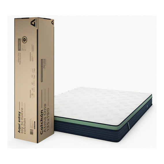 Colchón Matrimonial De Espuma Atma One Memory Foam 135x190x20