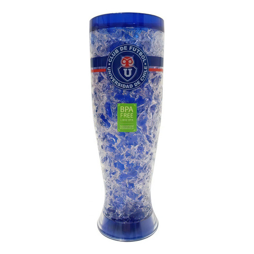 Vaso Frozen Gel 16 Oz U De Chile / Licencia Oficial Color Azul