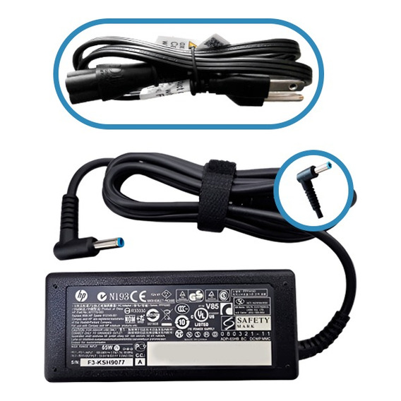 Cargador Hp - Punta Azul - 19.5v 3.33a 65w - Oferta !  