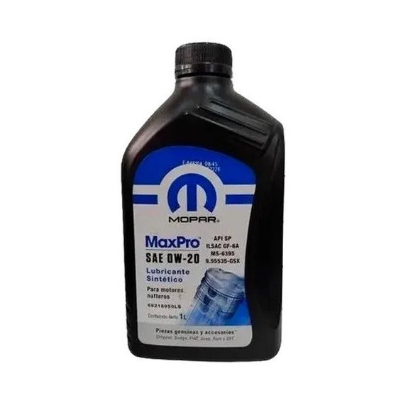 Aceite Jeep Mopar Original 0w20 1l