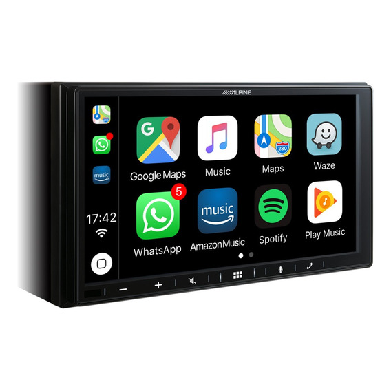 Autoestereo Alpine Pantalla Lcd Táctil 7 Pulgadas 2 Din 4 Ch Color Negro