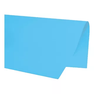 Papel Colorset 48x66 Cores Variadas C/ 20 Unidade Artesanato Cor Azul-claro