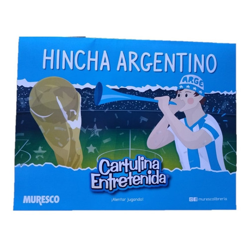 Block Muresco Cartulina Entretenida N°5 Aprender Jugando Color Hincha Argentino Mundial Bandera Argentina