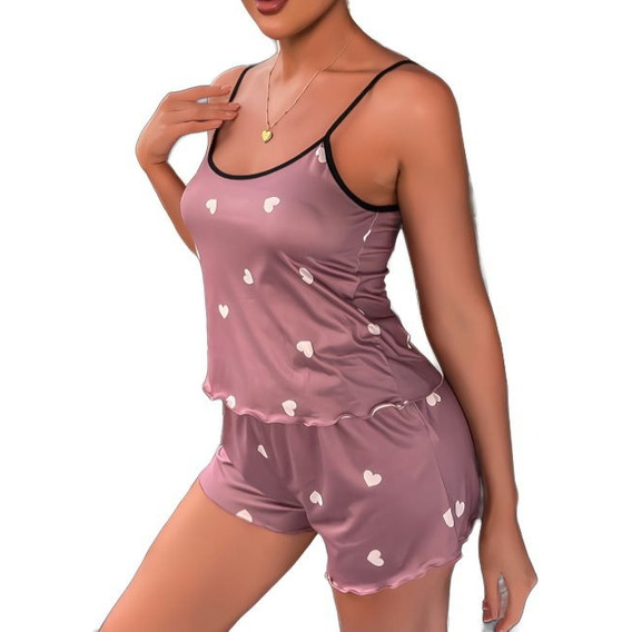 Pijama Para Mujer De Seda Sexy Cómodo Y Elegante Conjunto