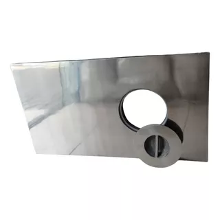 Chapa Fogao A Lenha Aluminio Fundido 45x65 Polido Espelhado 