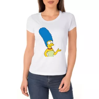 Camiseta Camisa Marge Simpsons Desenho Tshirt Feminina
