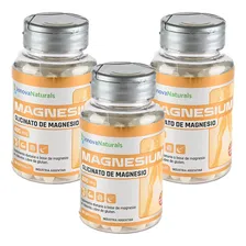 Glicinato De Magnesio X 60 Cápsulas X 3 Unidades Sabor Sin Sabor
