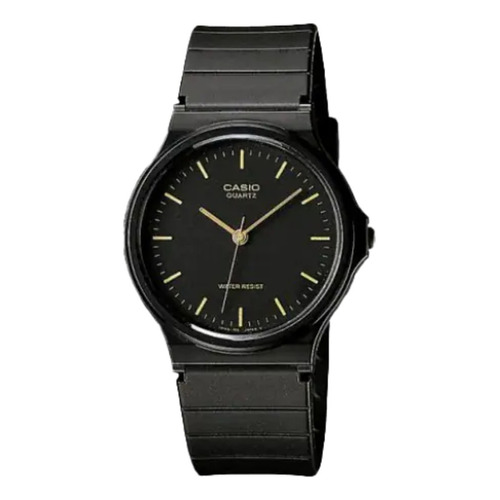 Reloj pulsera Casio MQ-24 con correa de resina color negro