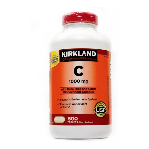 Vitamina C 1000 Mg Kirkland X 500 T - Unidad a $221