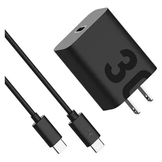 Cargador Motorola Cubo+cable Usb Tipo C Turbo Power 30w 