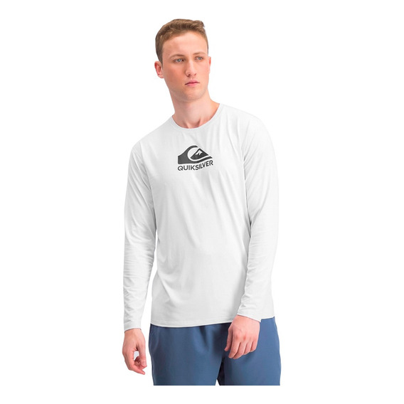 Rashguard Quiksilver Solid Streak Hombre White