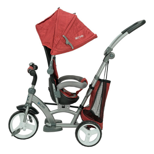Triciclo Infantil Con Asiento Gira 360º Ruedas De Goma Color Rojo