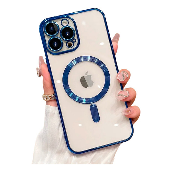 Case Magsafe Transparente Protección Cam iPhone 15/pro/max ©