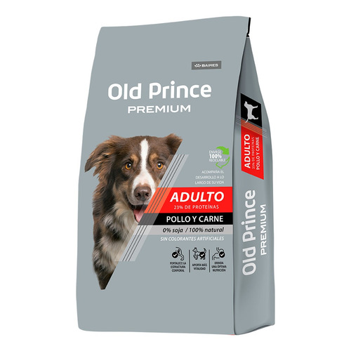 Alimento Old Prince Premium para perro adulto todos los tamaños sabor pollo y carne en bolsa de 7.5 kg