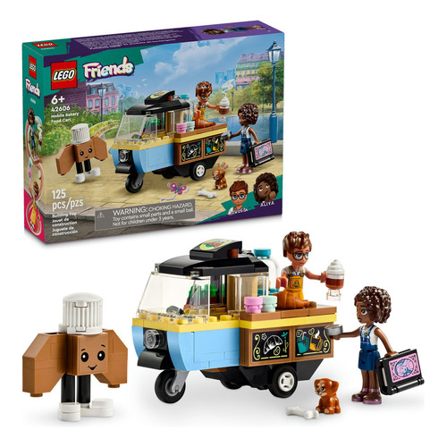 LEGO® Friends Pastelería Móvil juguete de construcción para imaginar historias en una pastelería ambulante, para niñas y niños de 6 años o más que adoran los juegos de comida 42606