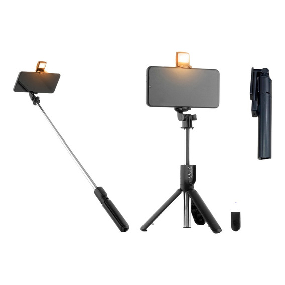 Selfie Stick 3 En 1 Tripode Control Bluetooth