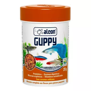 Ração Para Peixes Ornamentais Alcon Guppy 20g  Full