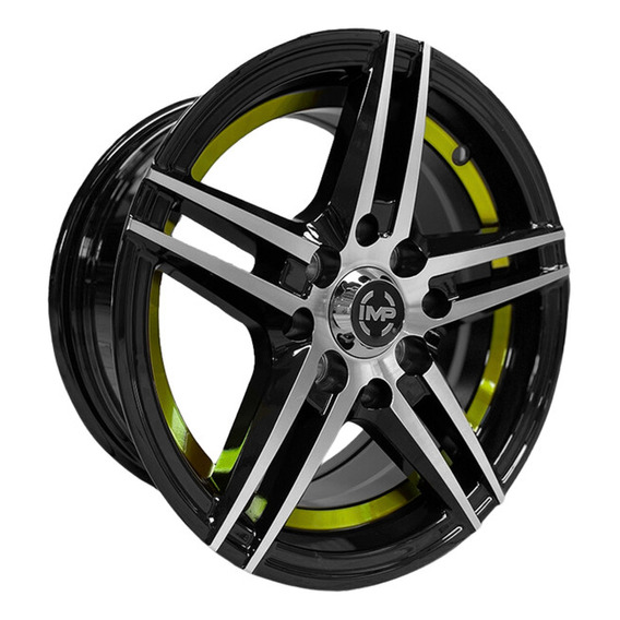 Paquete 4 Rines 13 8x100/114.3 Bmf Green U Cut Matiz Tsuru