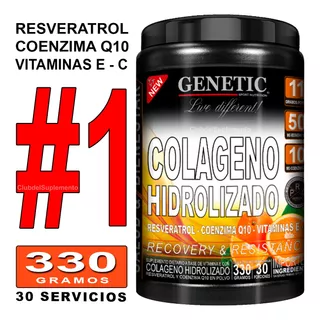 Colágeno Hidrolizado Péptidos Bioact Resveratrol Q10 Genetic