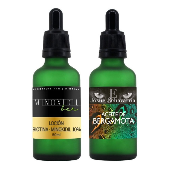 Minoxidil 10% Y Biotina + Aceite Bergamota 50mlc/u