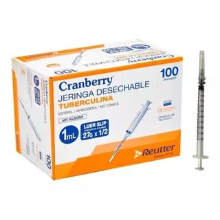 Jeringa Tuberculina, De 1 Ml X 100u Cranberry - Deltamed