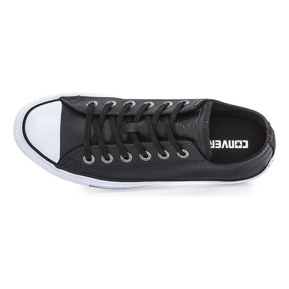 Championes Converse All Star Cuero Negros 157002c