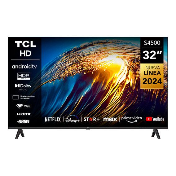 TCL 32 HD 32S4500 Smart TV Negro 110V/220V