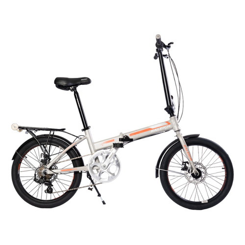 Bicicleta Plegable Raleigh R20 6v Freno Disco Ste. Color Gris/naranja