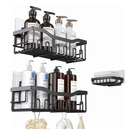 Organizador De Ducha Repisa Baño Set Inoxidable, 3pcs