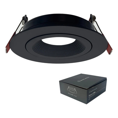 Embutido Shevat-r 1xgu10 Ø90mm Aluminio Negro X5 Negro