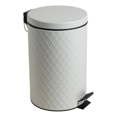 Cesto De Basura Acero Rombos Grey 12 L