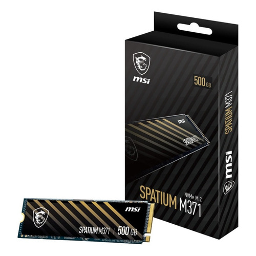 Disco Solido Ssd M.2 500 Gb Msi Spatium M371 Nvme Pcie Color Negro