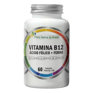 Ferro + Ácido Fólico + Vitamina B12 (metilcobalamina 60caps