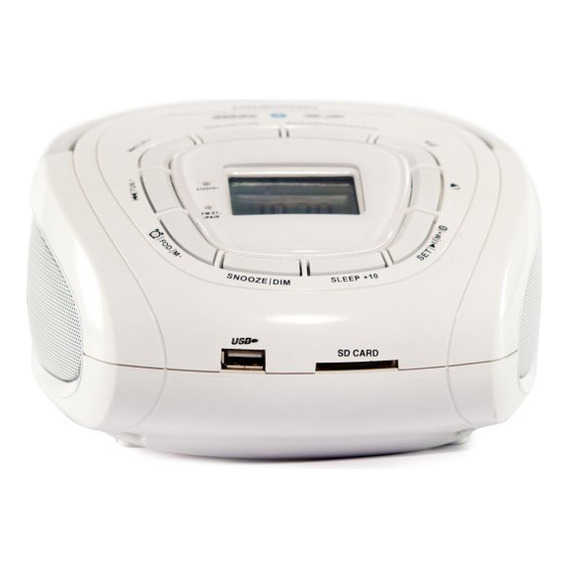 Radio Reproductor Portatil Daewoo 31wt Bluetooth Usb Mp3 Aux Color Blanco