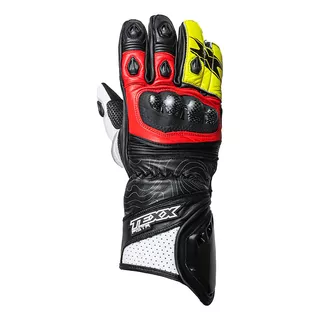 Luvas Texx Pista V2 Cor Vermelho/amarelo Tamanho 2xl