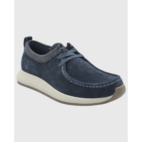 Zapato Cuero Hombre Icon Azul Hush Puppies