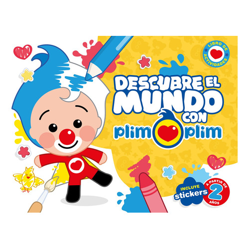 Descubre El Mundo Con Plim Plim: Incluye stickers, de AA. VV.. Serie Plim Plim, vol. 1. Editorial Alfaguara, tapa blanda, edición 1 en español, 2023