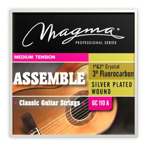 Encordado Guitarra Clásica Magma Tens. Media Assemble Gc110a