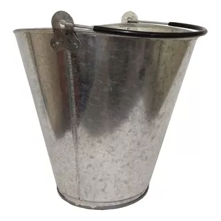 Balde P/ Leite Ordenha Multiuso Galvanizado 10 Litros