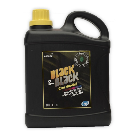 Detergente Para Ropa Obscura Black & Black 6 Lt.