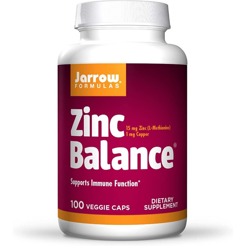 Jarrow Formulas Zinc Balance 15mg 100 Cápsulas