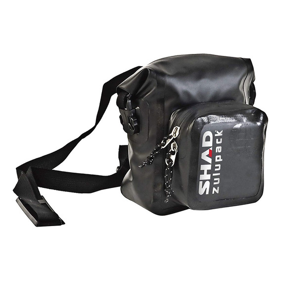 Bolso Riñonera  Zulupack  5lts. Impermeable Mod. Sb05 Color Negro