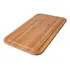 Tabla de cortar carne, 35 x 25 cm, madera maciza de bambú marrón