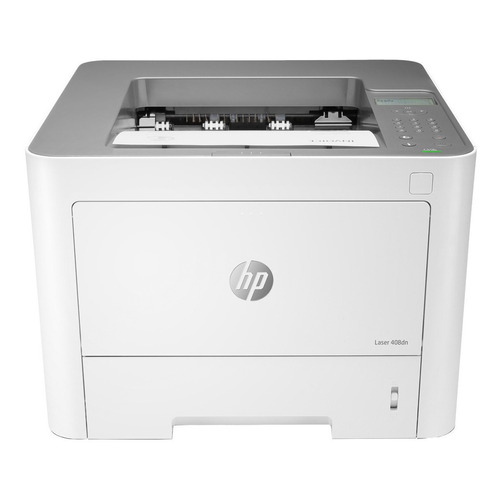 Impresora  simple función HP 408dn con wifi blanca 110V
