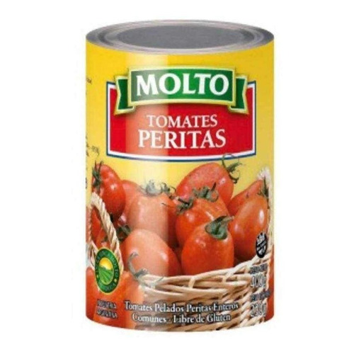 Molto Tomates Pelados Peritas Enteros Comunes Lata 400 Grs