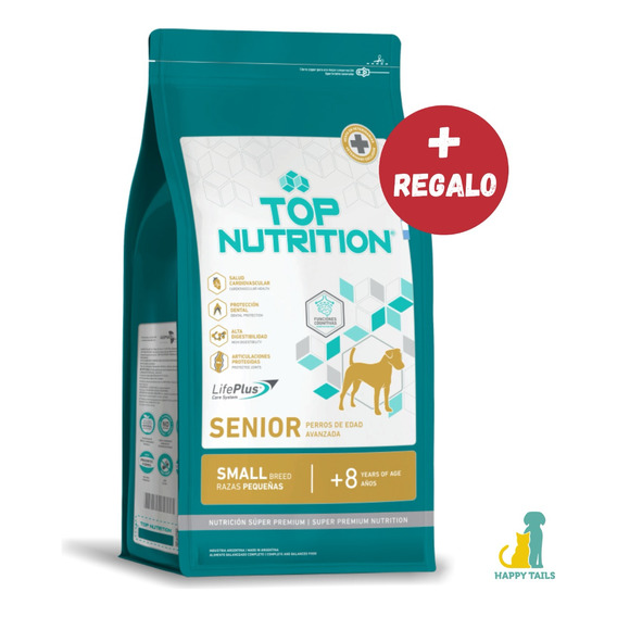 Top Nutrition Perros Senior X 7.5 Kg - Happy Tails